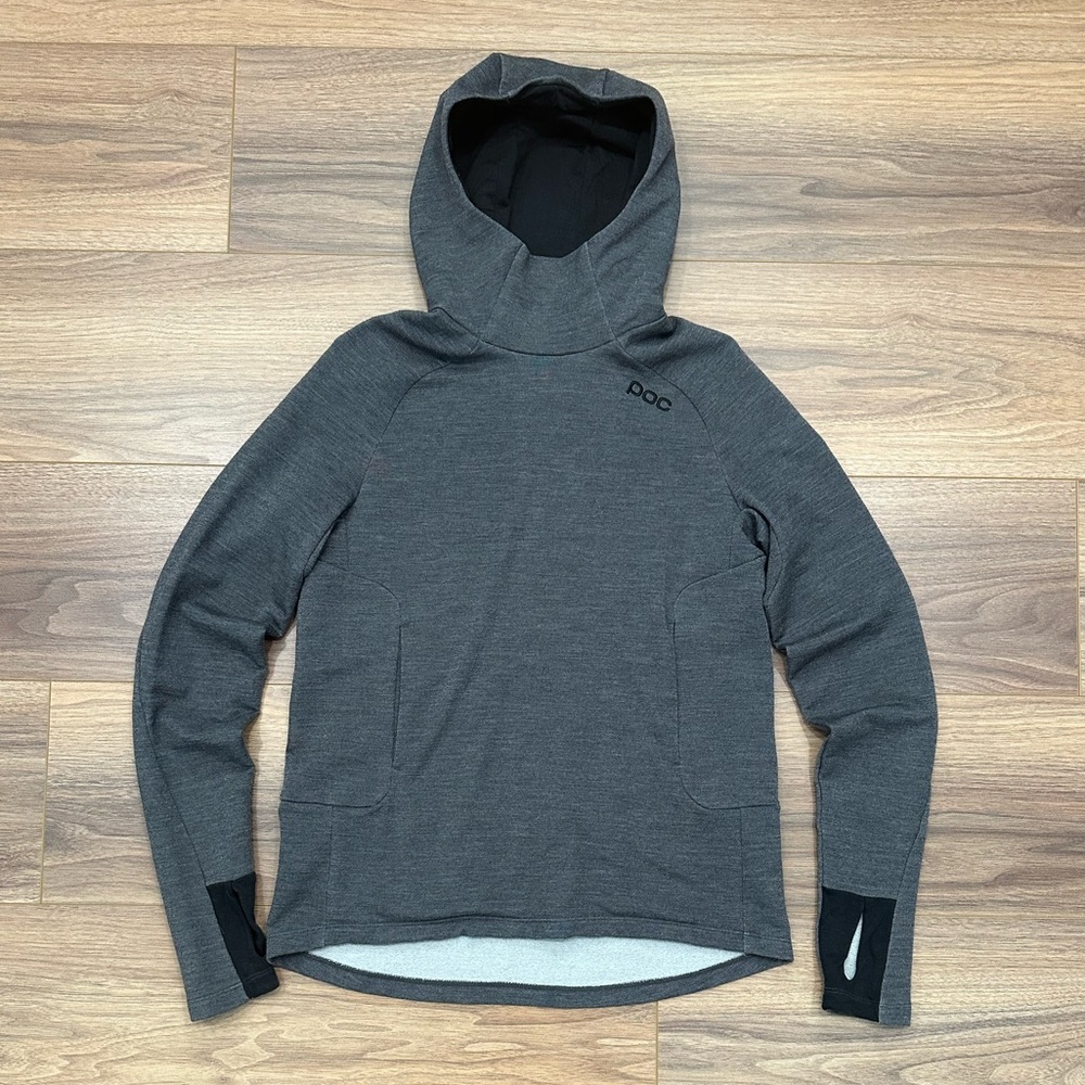 POC Women’s Merino Hood in Sylvanite Grey Melange Size Small